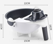 HomeGlow™ MasterPrep 7-in-1 Multi-Function Vegetable Slicer & Drain Bowl