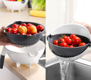 HomeGlow™ MasterPrep 7-in-1 Multi-Function Vegetable Slicer & Drain Bowl