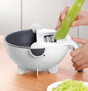 HomeGlow™ MasterPrep 7-in-1 Multi-Function Vegetable Slicer & Drain Bowl