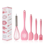 HomeGlow™ Premium 5-Piece Silicone Kitchen Utensil Set