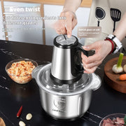 HomeGlow™ PowerGrind Electric Stainless Steel Meat Grinder