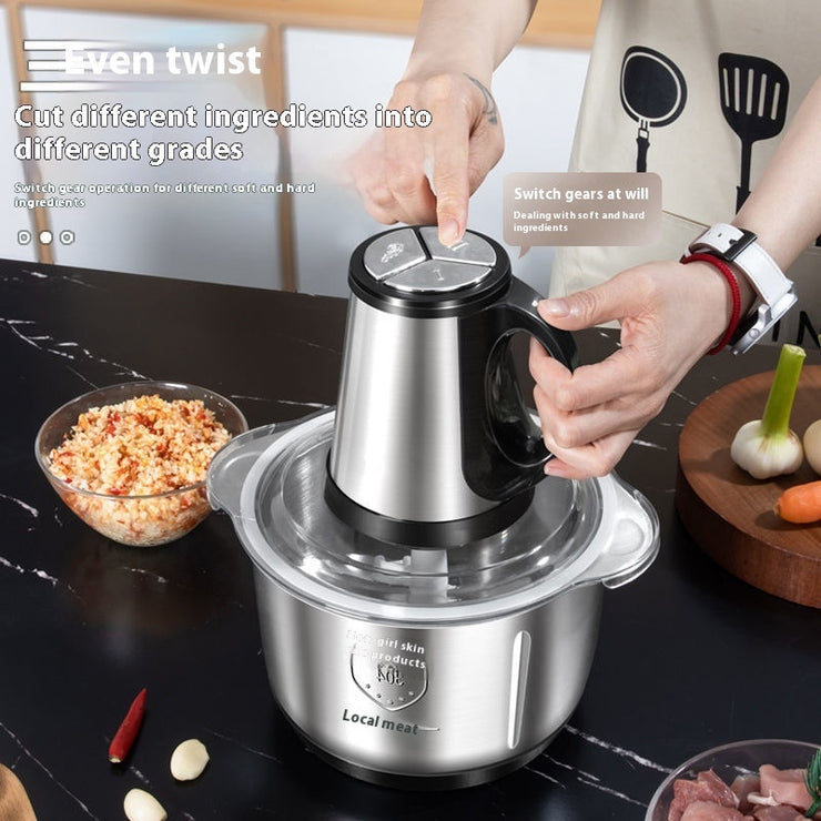 HomeGlow™ PowerGrind Electric Stainless Steel Meat Grinder