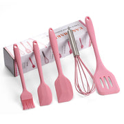 HomeGlow™ Premium 5-Piece Silicone Kitchen Utensil Set