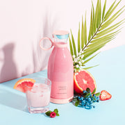 HomeGlow™ GlowJuice Portable USB Blender Bottle – 350ML Rechargeable Smoothie Maker